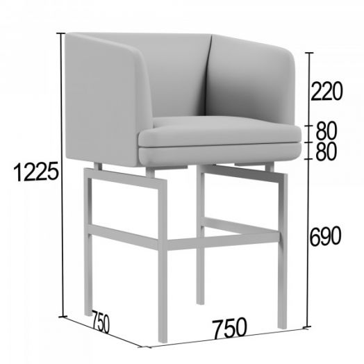 Кресло барное Асмунг А