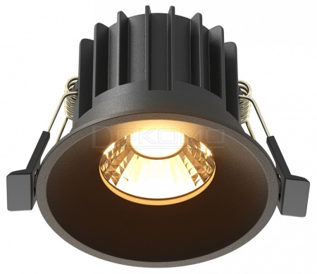 Встраиваемый светильник Round DL058-12W2.7K-B