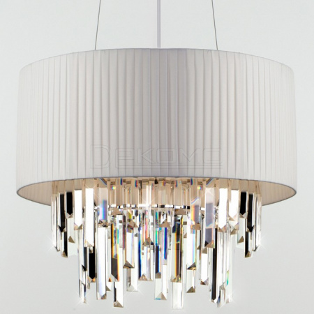 Подвесной светильник Amantea 10122/6 хром/прозрачный хрусталь Strotskis Smart