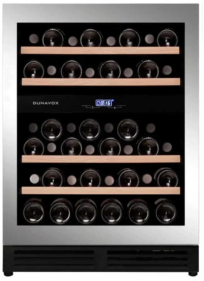 Винный шкаф двухзонный Dunavox DAUF-45.125DSS.TO