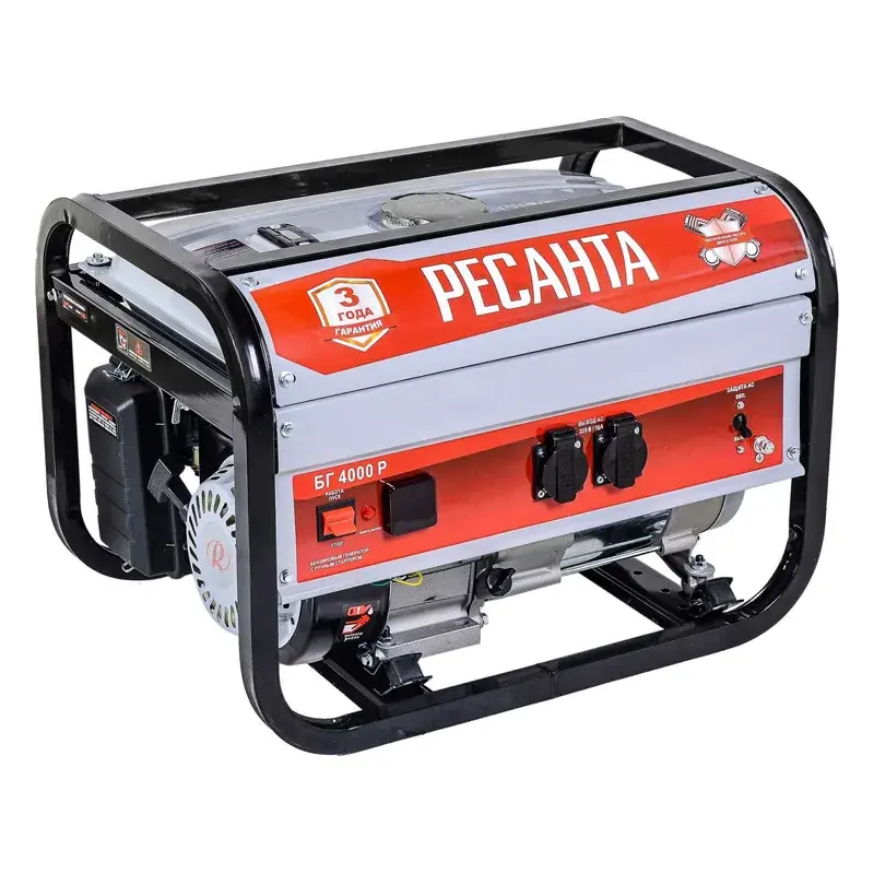 Ресанта БГ 4000 Р бензиновый генератор 64/1/44