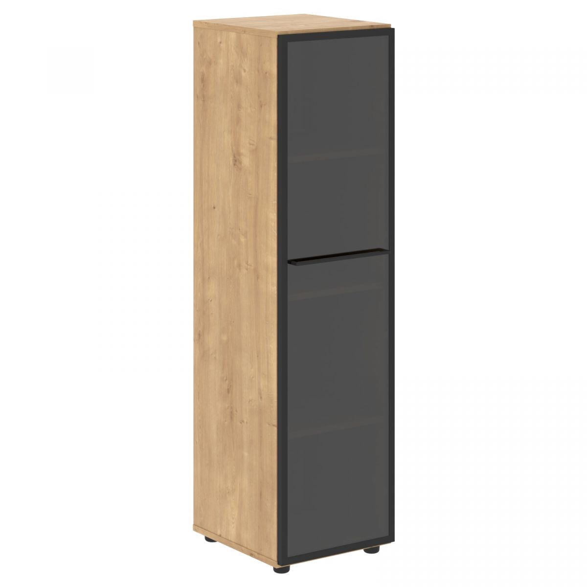 Шкаф колонка со стеклянной дверью LMC 40.2(R) 400х430х1517