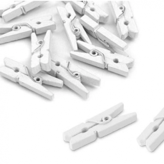 Декор Efco Прищепки дерево 30 мм 6 штук в упаковке Разные цвета Германия 14025