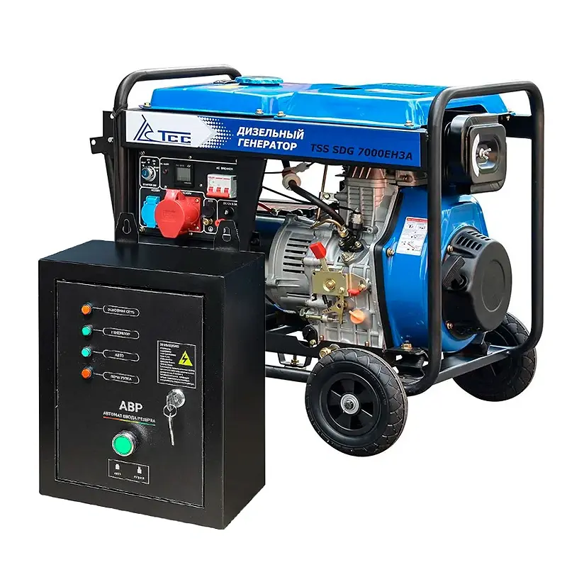 ТСС SDG 7000EH3A дизель генератор с блоком АВР ТСС С 9000D/230/400 100034/100028