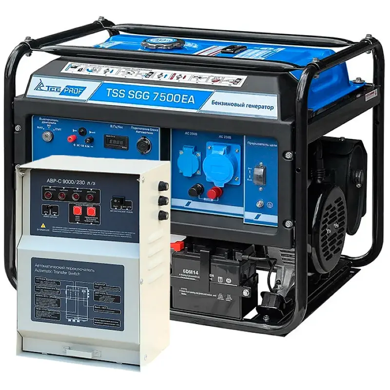 ТСС SGG 7500EA бензиновый генератор с блоком АВР ТСС C 9000/230 л/з 021301/190026