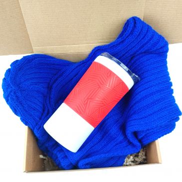 Термокружка Funny белая с красным