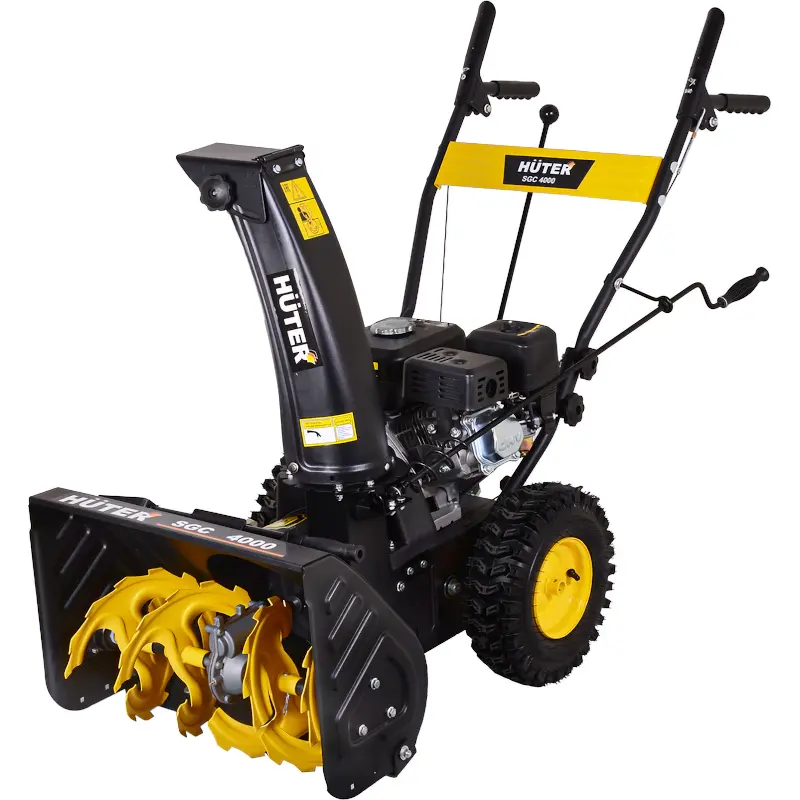 HUTER SGC 4000 снегоуборщик бензиновый 6.5 л.с. ковш 56 см, выброс 13 м, 4 вперед/2 назад 70/7/5
