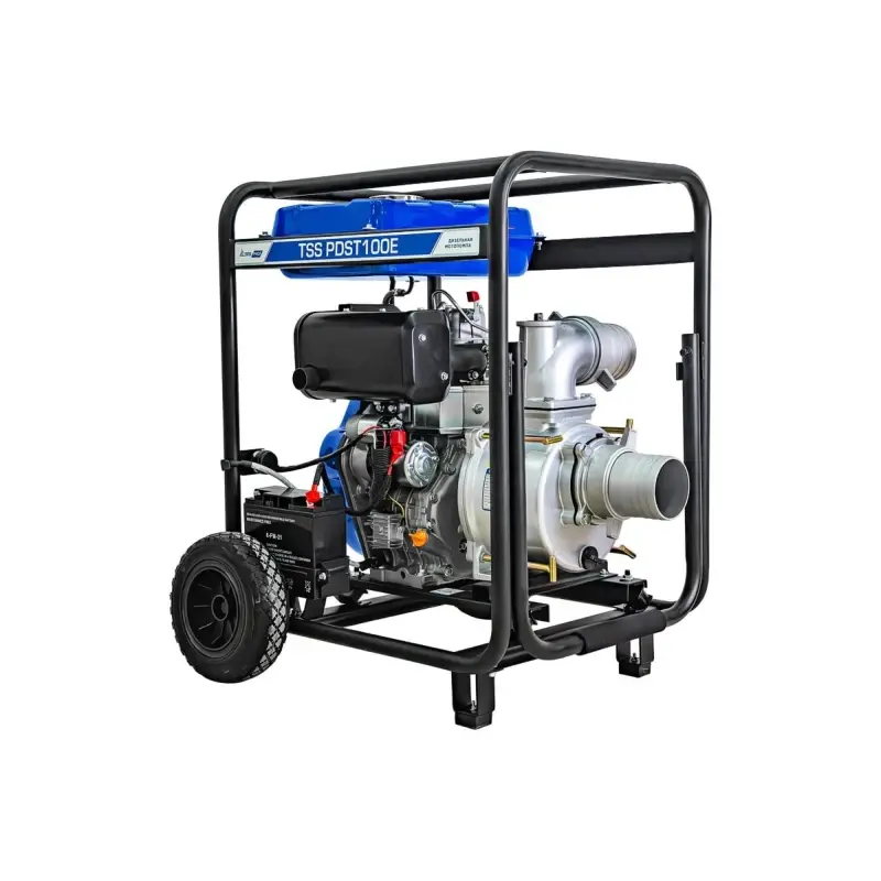 ТСС PDST100E мотопомпа дизельная (электростартер, АКБ) 130152