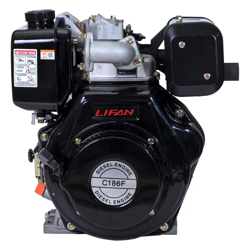 Lifan Diesel 186F двигатель дизельный (конусный вал) 00-00001449