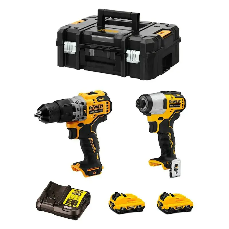 DeWalt DCK2111L2T дрель-шуруповерт и винтоверт (2 x 3 Ач, ЗУ)