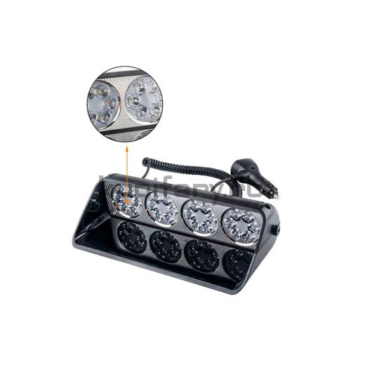 Панель-вспышка под лобовое стекло стробоскоп 6 Ватт красный/синий свет 12 Вольт ST2016