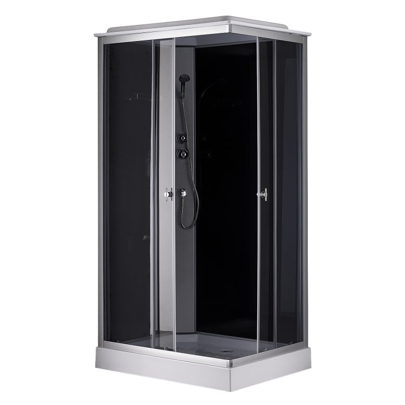 Душевая кабина Loranto 100х80 левосторонняя, поддон 13см, матовое стекло CS-5180-13L G