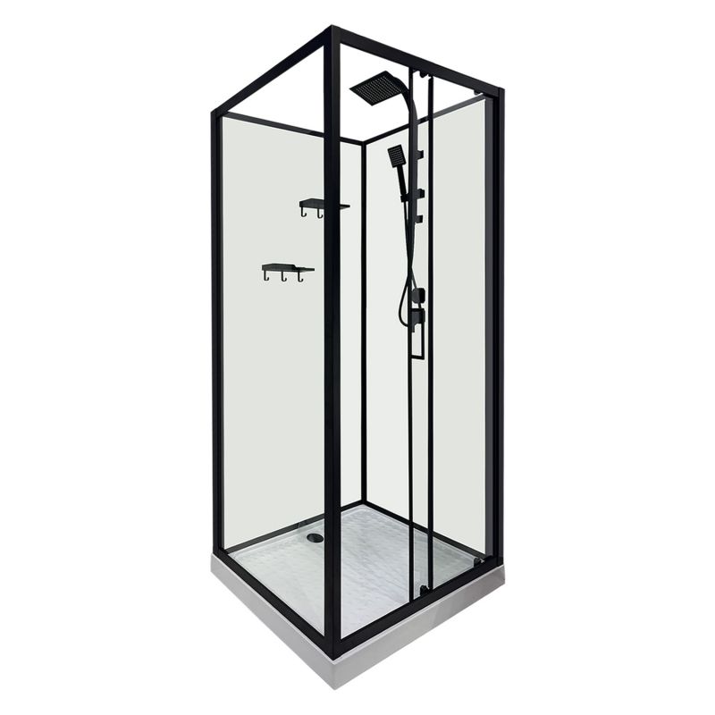 Душевая кабина Loranto 100х100 без крыши, правосторонняя, поддон 14 см CS-3010TM/W-100R