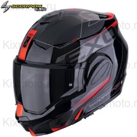 Шлем Scorpion EXO-Tech Evo Traveller, чёрно-красный