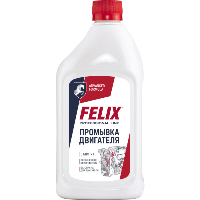 Промывка двигателя 5 минут Felix, 500 мл