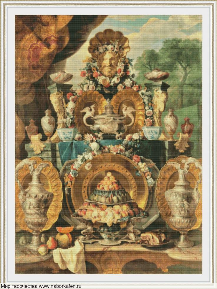 Набор для вышивания 00583 "Натюрморт с серебром"