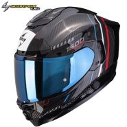Шлем Scorpion Exo-1500 Carbon Air Zity, черно-красно-синий