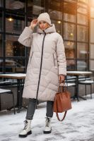 Зимняя куртка, большие размеры арт.6679-1 [бежевый]