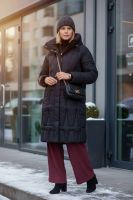 Зимняя куртка удлиненная, арт.28117 [черный]