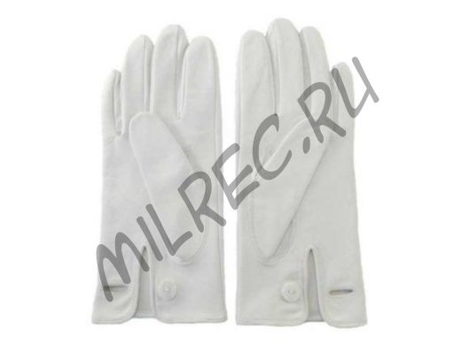 Перчатки белые замшевые офицерские (реплика) под заказ