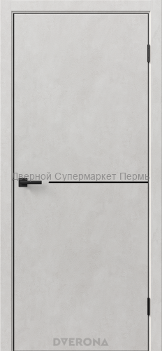 Виста 1.1 Бетон Грей , Светлый с черной кромкой ABS с 4-х сторон.