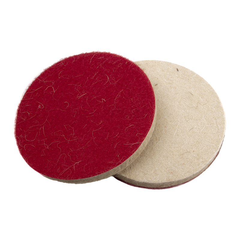 ICAR Круг полировальный войлочный на липучке, белый, 125*10мм.