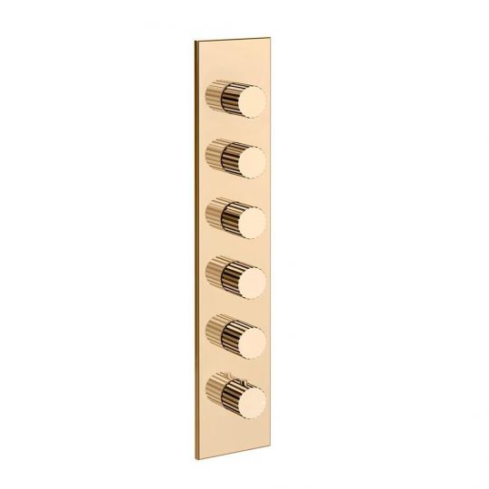 Смеситель для душа Gessi Incastri 75320 с термостатом 5 запорных вентиля схема 16