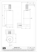 Дозатор Gessi Incastri Light Smoke 75413 настенный схема 2