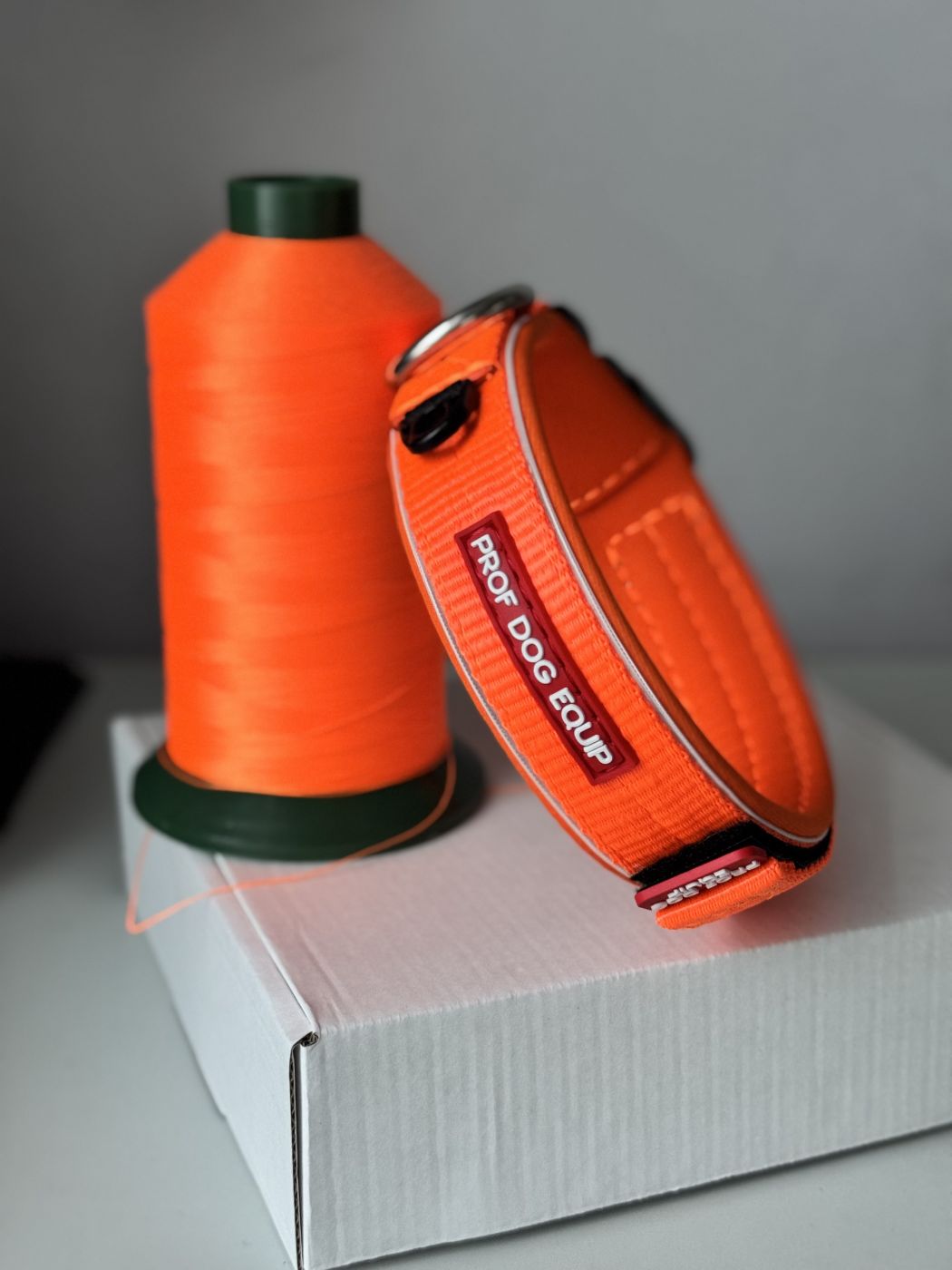 Ошейник FASTLOCK Оранжевый яркий | Для щенков и взрослых средних собак