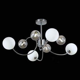 SLE220912-08 Светильник потолочный Хром/Белый, Дымчатый G9 LED 8*5W