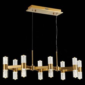SL6007.203.16 Люстра подвесная ST-Luce Латунь/Прозрачный LED 16*40W 4000K