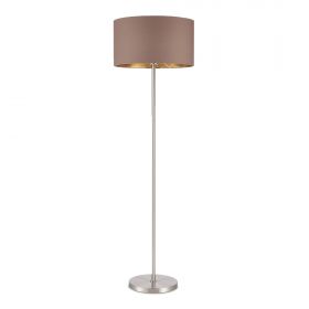 SLE300575-01 Светильник напольный Никель/Темно-бежевый, Золотистый E27 1*40W