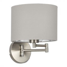 SLE300511-01 Светильник настенный Никель/Серый, Серебристый E27 1*40W