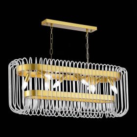SL1228.203.08 Люстра подвесная ST-Luce Золотистый/Прозрачный E14 8*40W