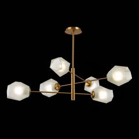 SLE205202-06 Светильник потолочный Латунь/Белый E27 6*60W