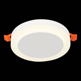 ST104.542.06 Светильник встраиваемый Белый LED 1*6W 4000K 468Lm Ra>80 120° IP20 D110xH20 170-240V