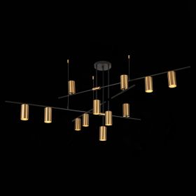 SL1206.402.12 Светильник потолочный ST-Luce Черный/Латунь GU10 12*7W