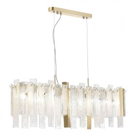 SL1636.203.08 Люстра подвесная ST-Luce Золотистый/Белый, Золотистый E14 8*40W