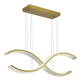 SL6206.303.44 Светильник подвесной ST-Luce Латунь/Прозрачный LED 1*44W 3000K