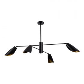 SLE1254-403-04 Светильник подвесной Черный/Черный E14 4*60W