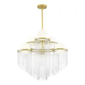 SL1511.203.06 Люстра подвесная ST-Luce Золотистый/Белый E27 6*60W