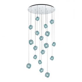 SL1175.113.18 Светильник подвесной ST-Luce Хром/Светло-голубой E14 18*40W