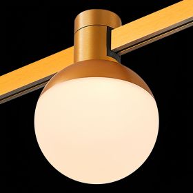 ST815.206.05 Магнитный трековый светильник FARM Золотистый LED 1*5W 3000K 89Lm Ra90 120 IP20 D75xH10