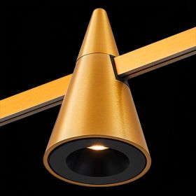 ST813.206.05 Магнитный трековый светильник FARM Золотистый LED 1*5W 3000K 272Lm Ra90 60 IP20 D70xH11