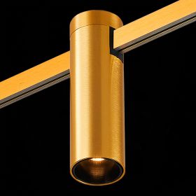 ST810.206.05 Магнитный трековый светильник FARM Золотистый LED 1*5W 3000K 230Lm Ra90 60 IP20 D35xH11