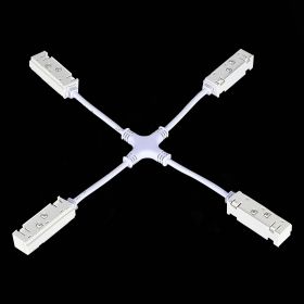 ST006.569.00 Коннектор питания X-образный для магнитного шинопровода ST-Luce Белый