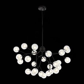 SL376.403.27 Светильник подвесной ST-Luce Черный/Прозрачный, Белый G4 LED 27*2W