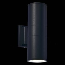 SL074.401.02 Светильник уличный настенный ST-Luce Черный/Черный LED 2*8W 4000K
