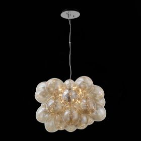 SL432.203.12 Люстра подвесная ST-Luce Хром/Коньячный G9 12*5W