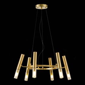 SL1236.203.06 Люстра подвесная ST-Luce Золотистый/Коньячный, Золотистый G9 LED 6*5W.